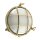 Lampe de cave verre laiton v&eacute;ritable E27 IP64 &Oslash; 24 cm rond