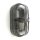 Lampe de terrasse laiton verre E27 IP64 L : 23 cm en nickel mat