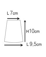 Lampe dextérieur murale laiton verre GU10 IP54 H :...