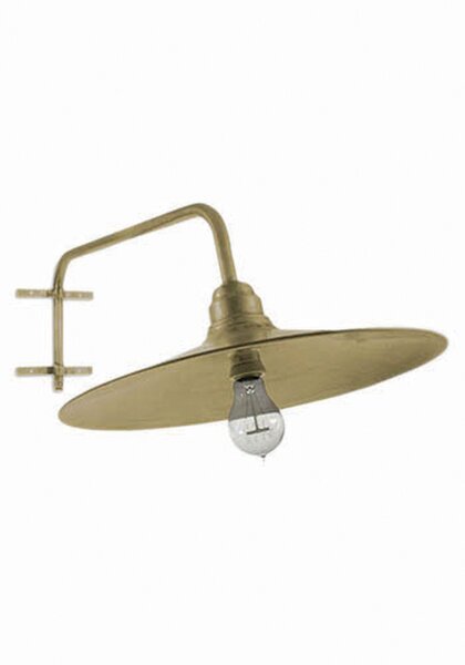 Grande Applique murale extérieure laiton massif L : 41 cm IP23 en E27