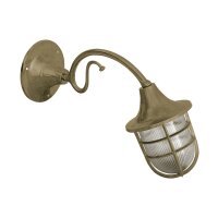 Applique murale extérieure laiton verre E27 IP44...