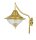 Applique extérieure laiton véritable verre H : 31 cm IP43 E27