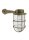 Applique murale extérieure verre laiton E27 IP44 H : 21 cm Maritim