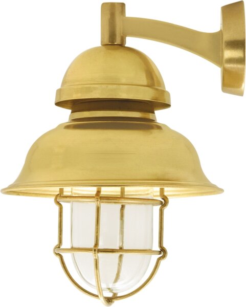 Lampe dextérieur mur laiton verre hauteur 35 cm IP64 E27