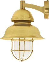 Lampe dextérieur mur laiton verre hauteur 35 cm...