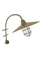 Grande applique extérieure laiton verre E27 IP54 H...