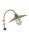 Grande applique extérieure laiton verre E27 IP54 H : 65 cm