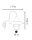 Lampe dextérieur murale laiton véritable verre H : 44 cm IP44 E27