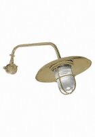 Lampe dextérieur saillante mur IP44 laiton verre...