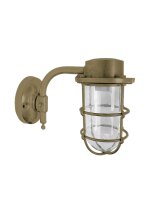 Applique extérieure laiton massif verre E27 IP44...