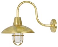 Lampe dextérieur murale laiton verre E27 IP64 37...