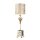 Lampe de table AMIN feuille dargent 102cm &Oslash;23cm Lampe de sol