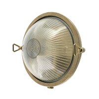 Lampe dextérieur mur laiton massif verre D : 17,5...