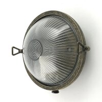 Lampe dextérieur murale laiton verre rond Ø...
