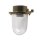 Lampe dext&eacute;rieur murale verre laiton v&eacute;ritable E27 IP64 H : 18 cm petite
