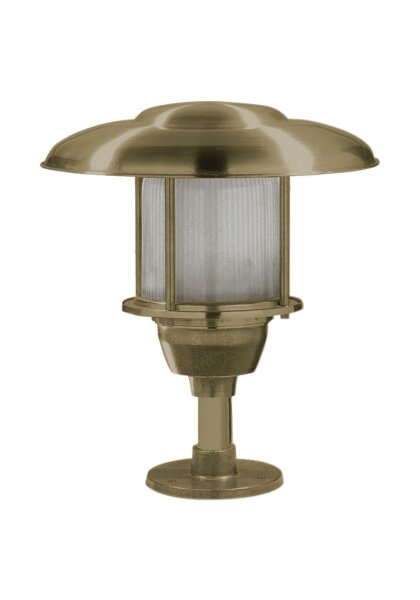 Lampe de socle laiton verre E27 IP64 32 cm de haut Maritim