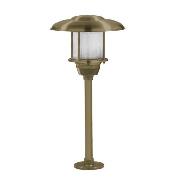 Lampe dallée laiton verre E27 IP64 hauteur 60 cm Maritim