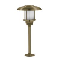 Lampe dallée laiton verre E27 IP64 hauteur 60 cm...