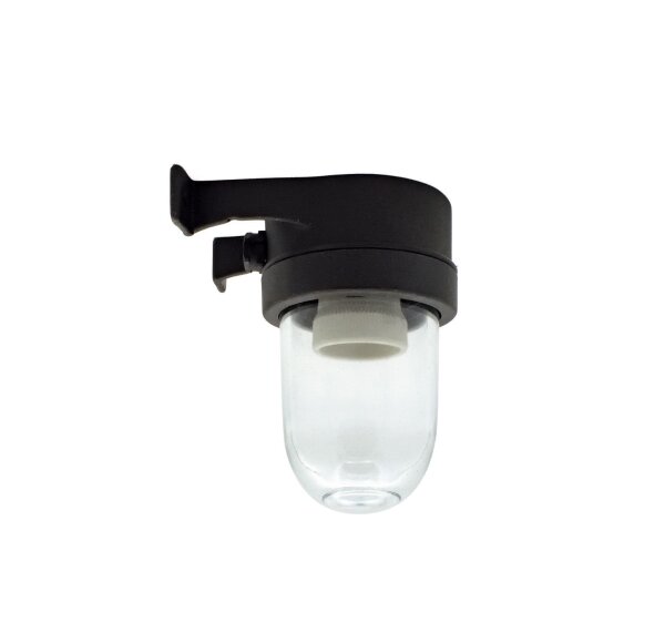 Lampe dextérieur murale laiton véritable verre hauteur 15 cm IP64 E27