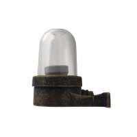 Applique extérieure verre laiton massif E27 IP64 H...