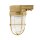 Lampe dext&eacute;rieur murale laiton v&eacute;ritable verre H : 16,5 cm IP64 E27