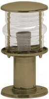 Lampe de socle laiton v&eacute;ritable verre hauteur 22...