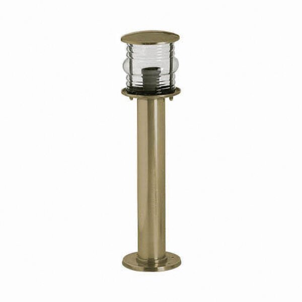 Lampe dextérieur laiton véritable verre hauteur 50 cm IP53 en laiton