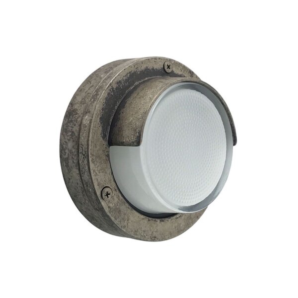 Lampe dextérieur murale laiton massif verre rond D : 14 cm IP64
