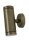 Applique murale ext&eacute;rieure laiton v&eacute;ritable verre GU10 IP44 hauteur 16,5 cm