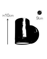Lampe dextérieur murale laiton massif verre GU10...