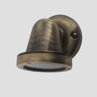 Lampe dext&eacute;rieur murale laiton verre H : 14 cm...