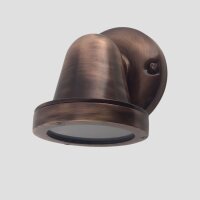 Lampe dext&eacute;rieur murale laiton verre H : 14 cm...