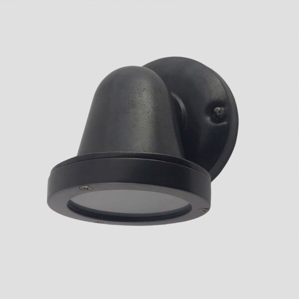 Lampe dextérieur mur laiton verre hauteur 14 cm IP64 GU10