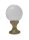 Lampadaire laiton verre hauteur 32 cm IP43 E27 sph&egrave;re abat-jour