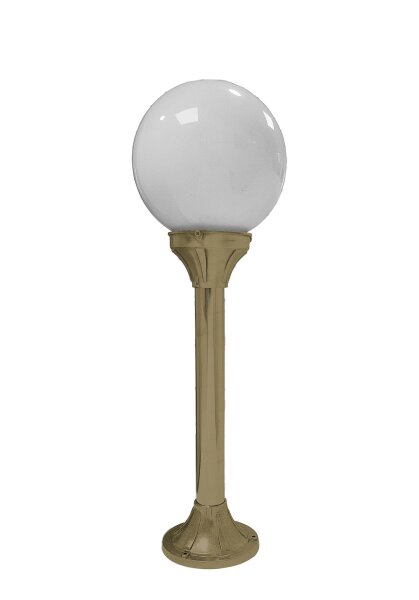 Lampe dextérieur Boule Abat-jour 60 cm de haut Verre Laiton E27 IP43