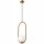 Lampe à suspendre Boule de verre Métal en laiton blanc G9 jusquà 5 W