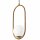 Lampe à suspendre Boule de verre Métal en laiton blanc G9 jusquà 5 W