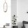 Lampe à suspendre Boule de verre Métal en laiton blanc G9 jusquà 5 W