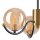 Plafonnier élégant métal verre G9 L:48 cm boules