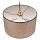 Suspension ronde Abat-jour en tissu doré E27 Ø35 cm