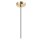 Suspension ronde Abat-jour en tissu doré E27 Ø35 cm