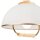Suspension ronde verre bois E27 Ø30 cm faible éblouissement