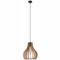 Confortable lampe à suspendre bois acier...