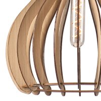 Confortable lampe à suspendre bois acier...