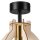 Plafonnier confortable bois acier Ø21 cm noir naturel