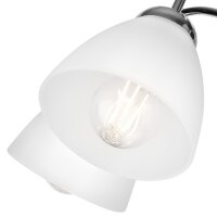 Lampe de plafonnier confortable métal verre L:60...