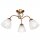 Lampe de plafonnier Blendarme métal verre 3-flamme E27 Antique