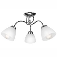 Lampe de plafonnier confortable Abat-jour en verre L:50...