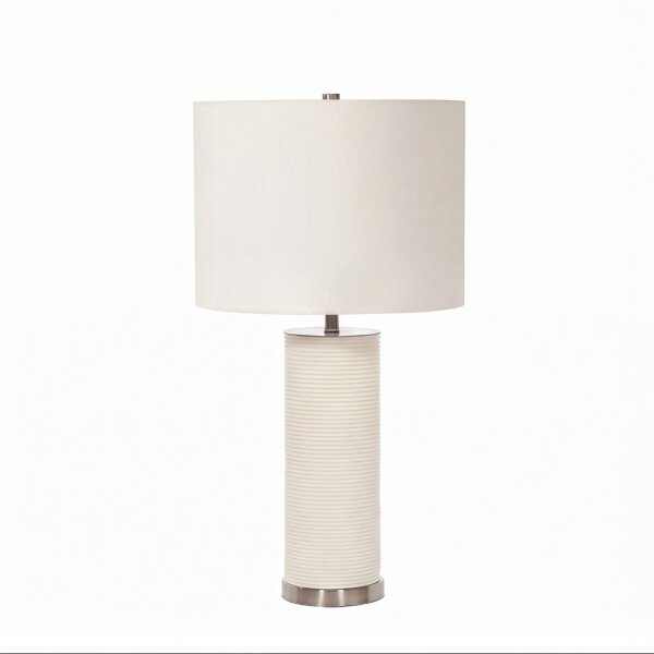 Lampe de table LEILA Blanc Porcelaine H:65cm Lampe de sol