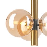 Lampe à suspendre boules de verre en or G9 L:35 cm...